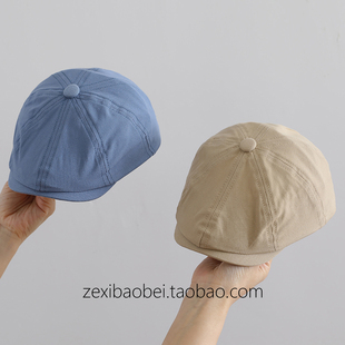 宝宝帽子春秋款贝雷帽男女宝夏季薄款儿童前进帽雅痞帽2026新款潮