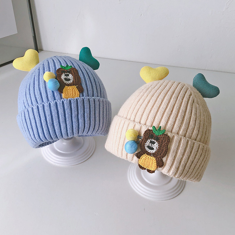 婴儿帽子秋冬款毛线帽可爱超萌宝宝套头针织帽冬季男女宝2025新款,童装/婴儿装/亲子装,帽子,淘宝优惠券,粉丝福利购,淘宝优惠卷