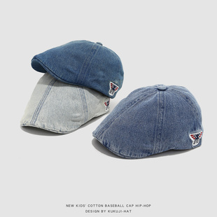 儿童帽子春款鸭舌帽炸街痞帅男女童前进帽夏季薄款宝宝贝雷帽2026