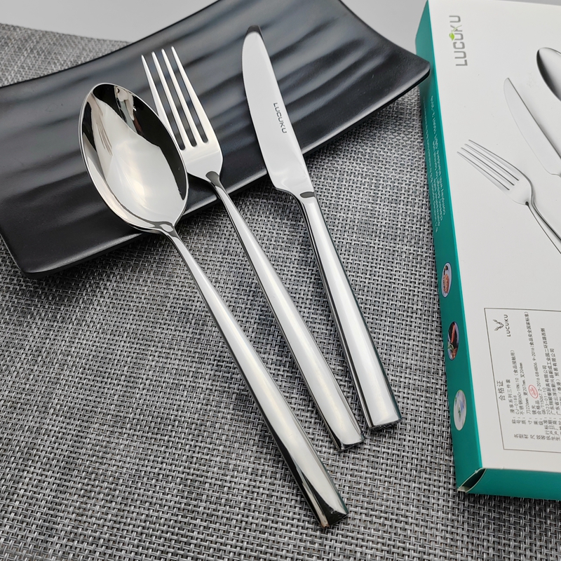 LUCUKU304不锈钢西餐刀叉勺成人