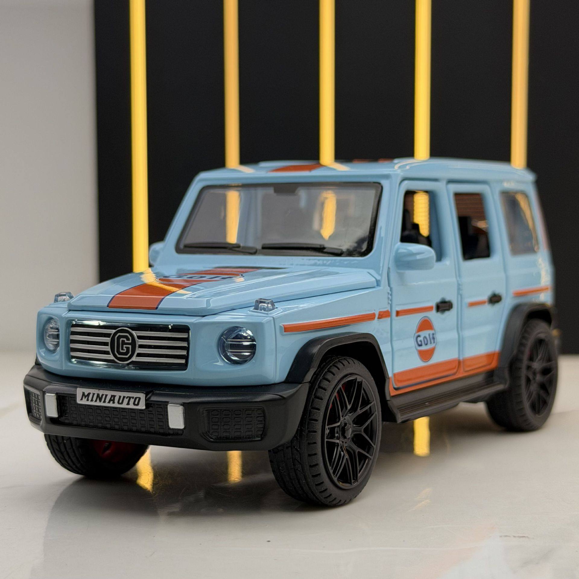 新款 建元合金1:32升级版G500越野车声光玩具警车模型摆件,模玩/动漫/周边/娃圈三坑/桌游,火车/摩托/汽车模型,淘宝优惠券,粉丝福利购,淘宝优惠卷