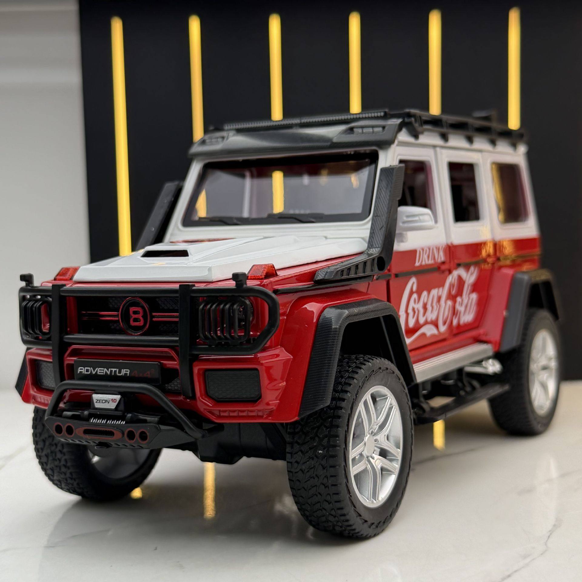 新款 金立方合金1比24大G可乐版越野车声光儿童玩具车模型摆件,模玩/动漫/周边/娃圈三坑/桌游,火车/摩托/汽车模型,淘宝优惠券,粉丝福利购,淘宝优惠卷