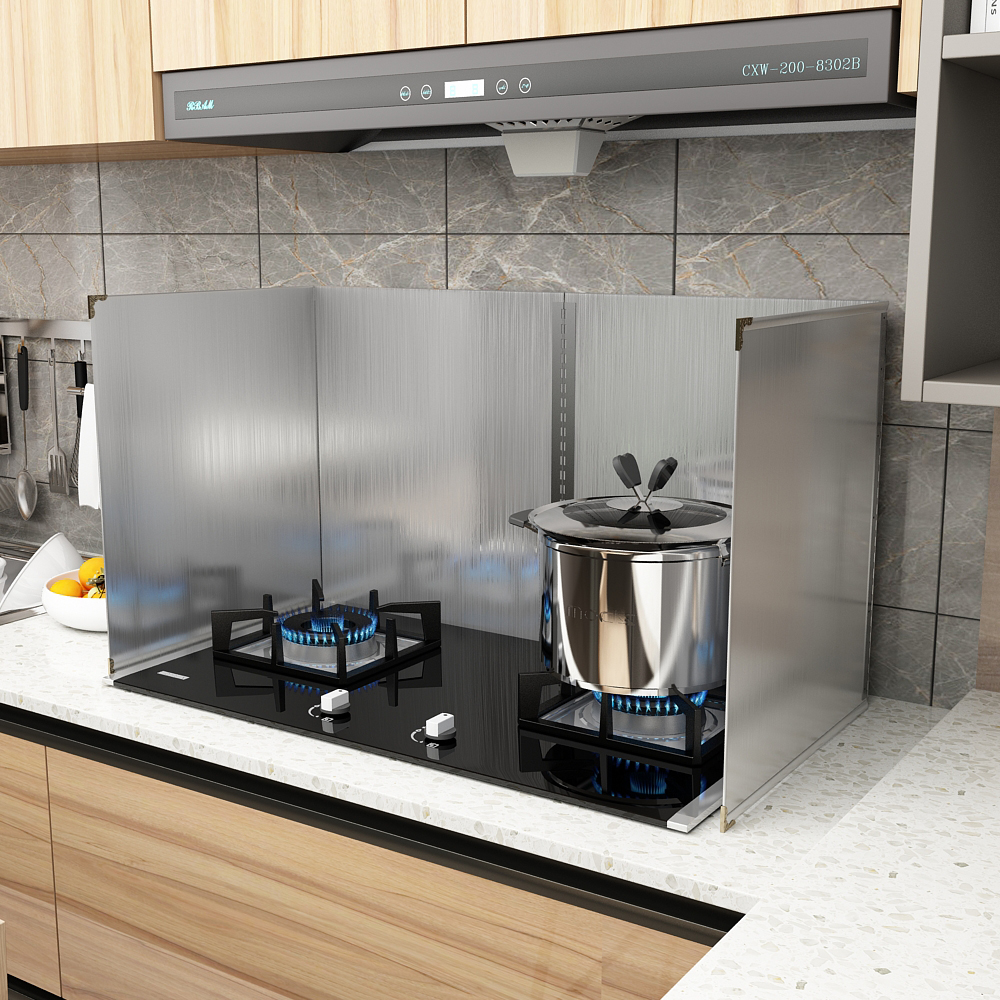 炒菜隔热煤气灶台耐高温挡油板