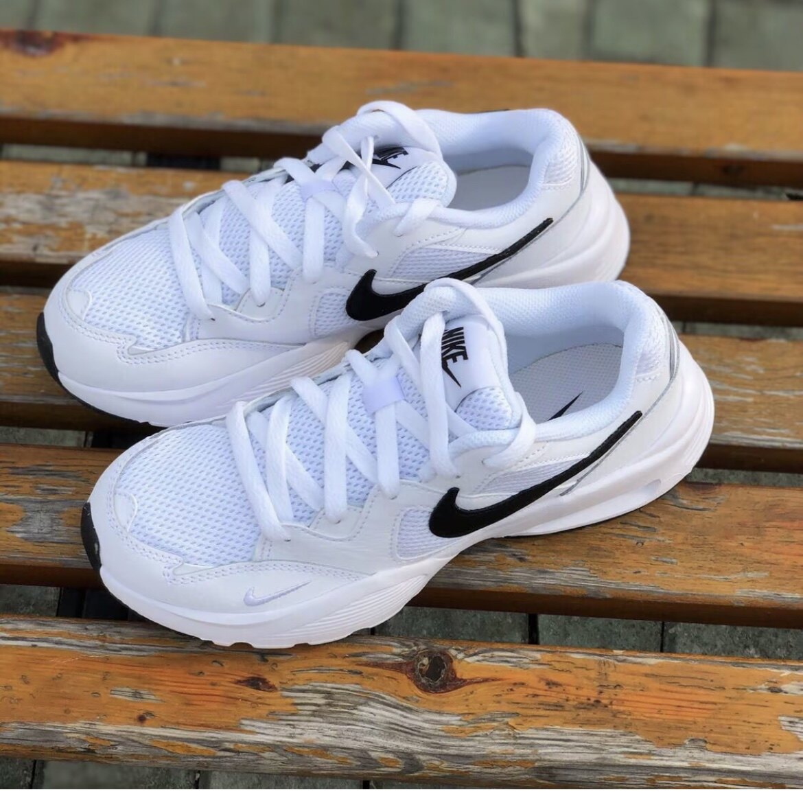 Nike Air Max Fusion复古经典低帮休闲跑步鞋女款白色CJ1671-100