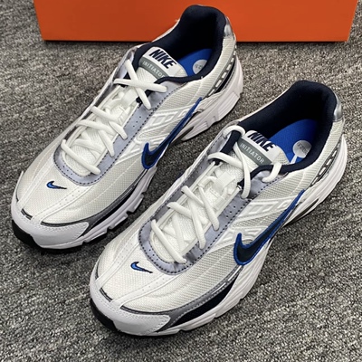 Nike Initiator减震舒适低帮休闲通勤跑步鞋男款白蓝394055-101