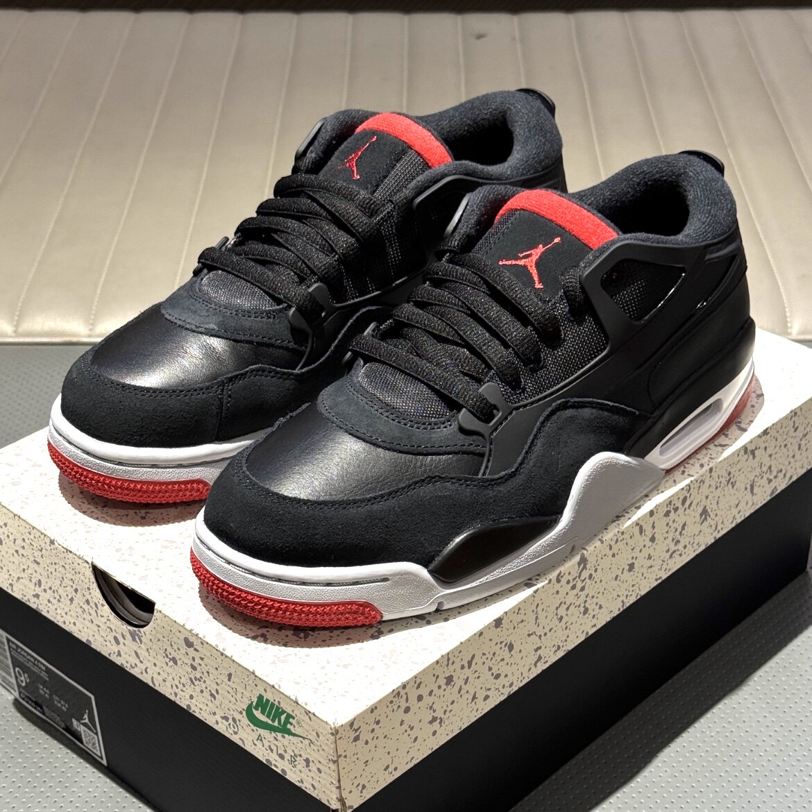 耐克JordanAirJordan舒适百搭耐磨低帮复古篮球鞋男款黑色fq7939