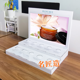 化妆品亚克力展示架护肤品展示台美妆陈列架展会展览桌面样品展架