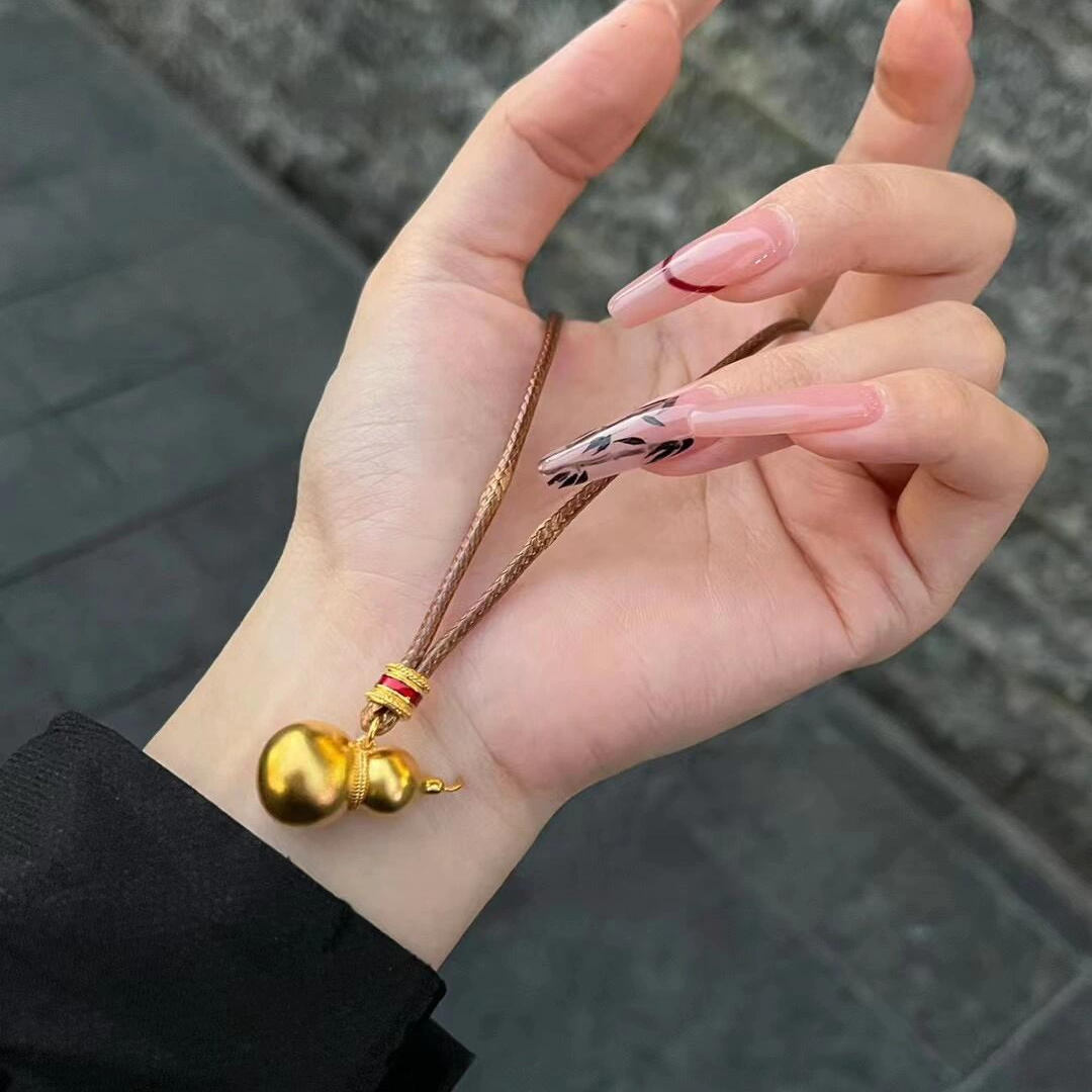 金包银古法葫芦福包吊坠福禄挂坠饰品项链坠送女友老婆节日礼物