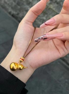 金包银古法葫芦福包吊坠福禄挂坠饰品项链坠送女友老婆节日礼物