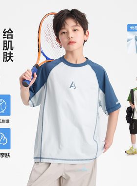 中大童男装一米二三四五六年级9七八九十岁小孩夏衣服学生短袖t恤