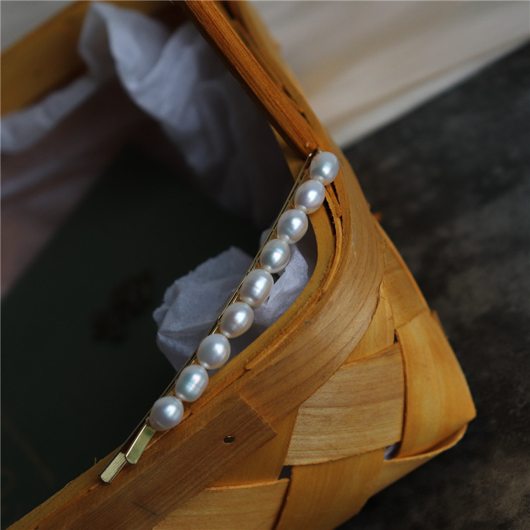 东大门suu名媛风水高亮珍珠发夹