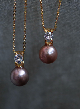 淡水珍珠吊坠爱迪生珍珠