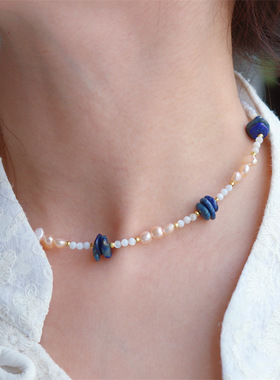 设计款串珠无品牌锁骨链