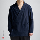 风男装亚麻汉服外套C219P70，男装民族服装，钱塘802