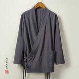 秋冬新款风男装棉麻男士中式汉服外套C219P70，男装民族服装，钱塘802