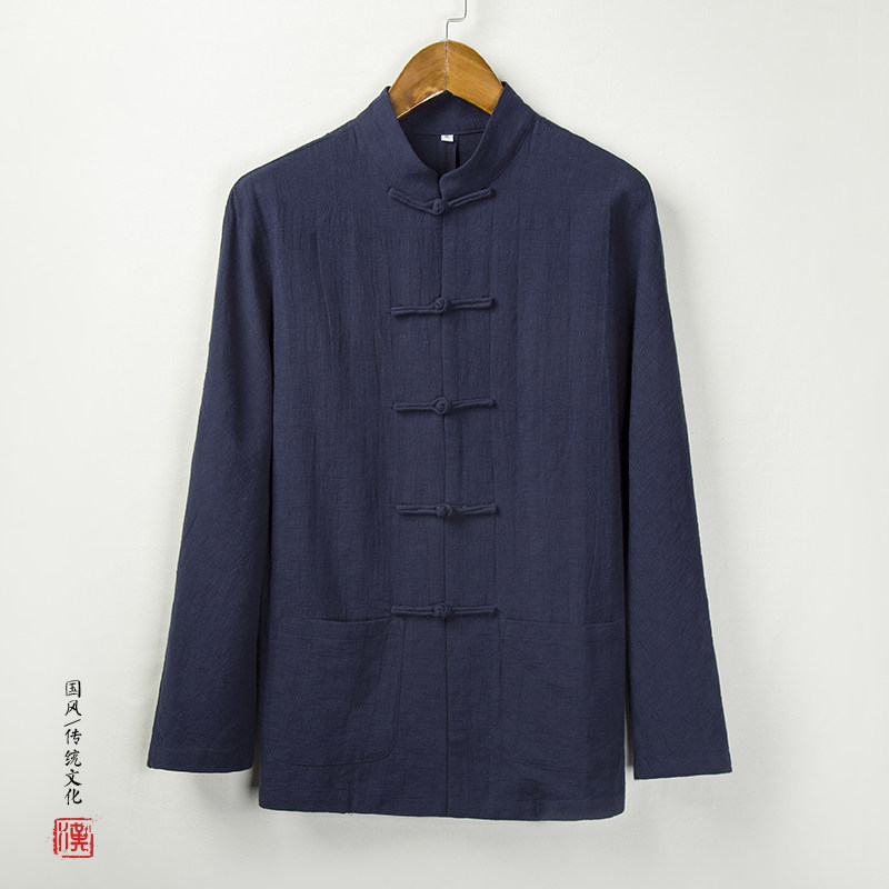 2018风秋冬新款男装唐装衬衫C28P85,男装衬衫,钱塘802