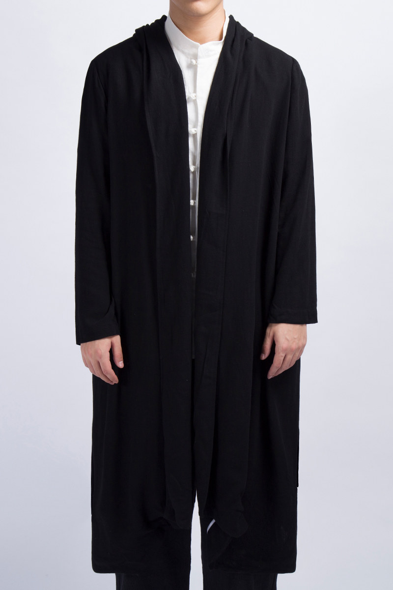 风男装亚麻男士长款风衣外套F51P125,男装风衣,钱塘802