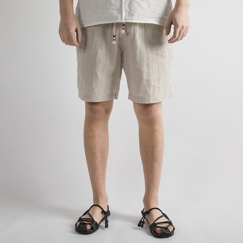 风男装棉麻纯色男士休闲短裤K666P50，男装牛仔裤，钱塘802