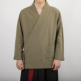 风男装亚麻汉服外套C219P70，男装民族服装，钱塘802