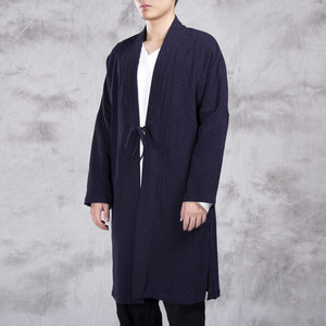 春装新款风男装汉服棉麻外套W69P95图片