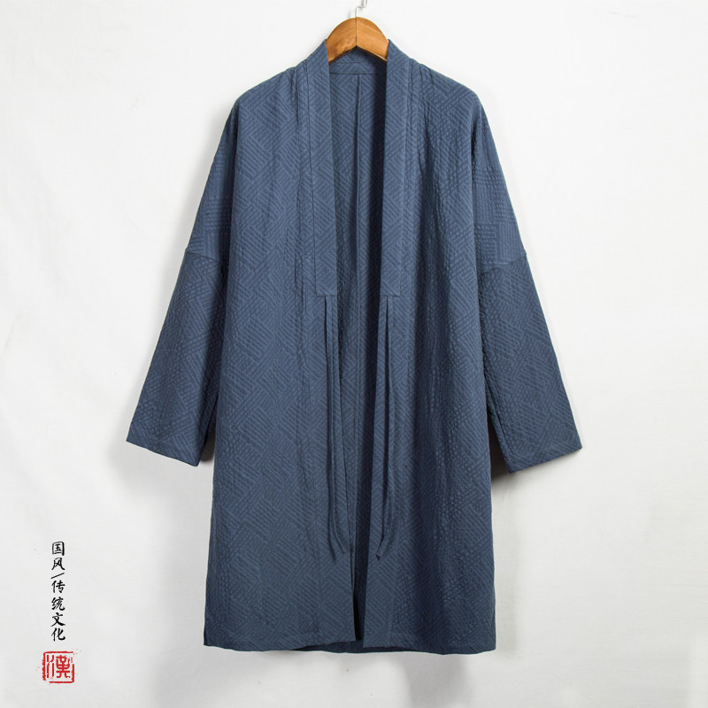 风男装中长款汉服复古外套w69p95,男装民族服装,钱塘802