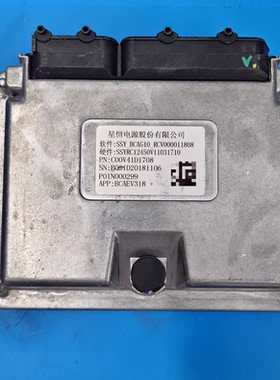 星恒电源电池管理系统模块，型号SSY BCAG10，硬件SSYRC12450V11