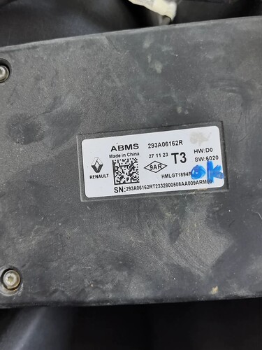 雷诺电池管理系统BMS，型号293A06162R、293C46764R