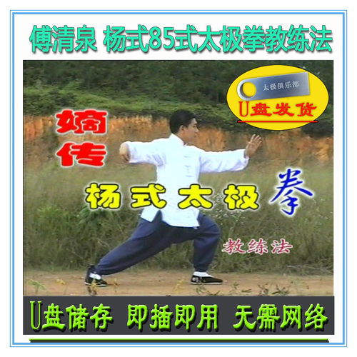 嫡传杨式太极拳85式教练法 傅清泉 U盘视频 传统杨氏八十五式教学