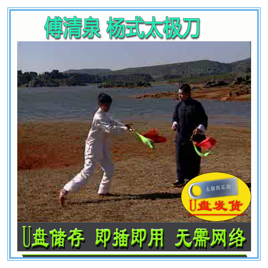 杨式太极刀 u盘视频 傅清泉 杨家杨氏十三刀分解讲解教学