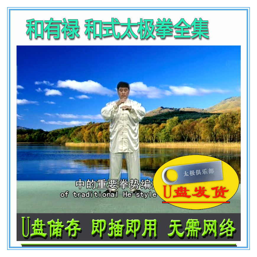 和式太极拳全集 和有禄 u盘 和氏全套拳刀剑棍器械讲解教学视频