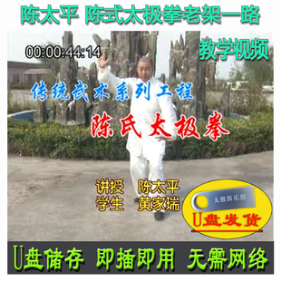 陈太平 陈式太极拳老架一路真传函授U盘视频陈氏74式教学七十四式