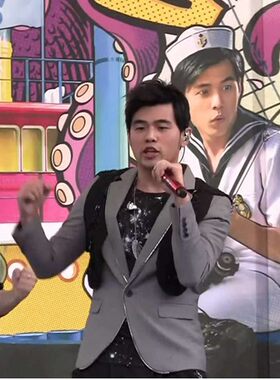 2013 周杰伦明星款浅灰色加亮边日韩修身小西装外套