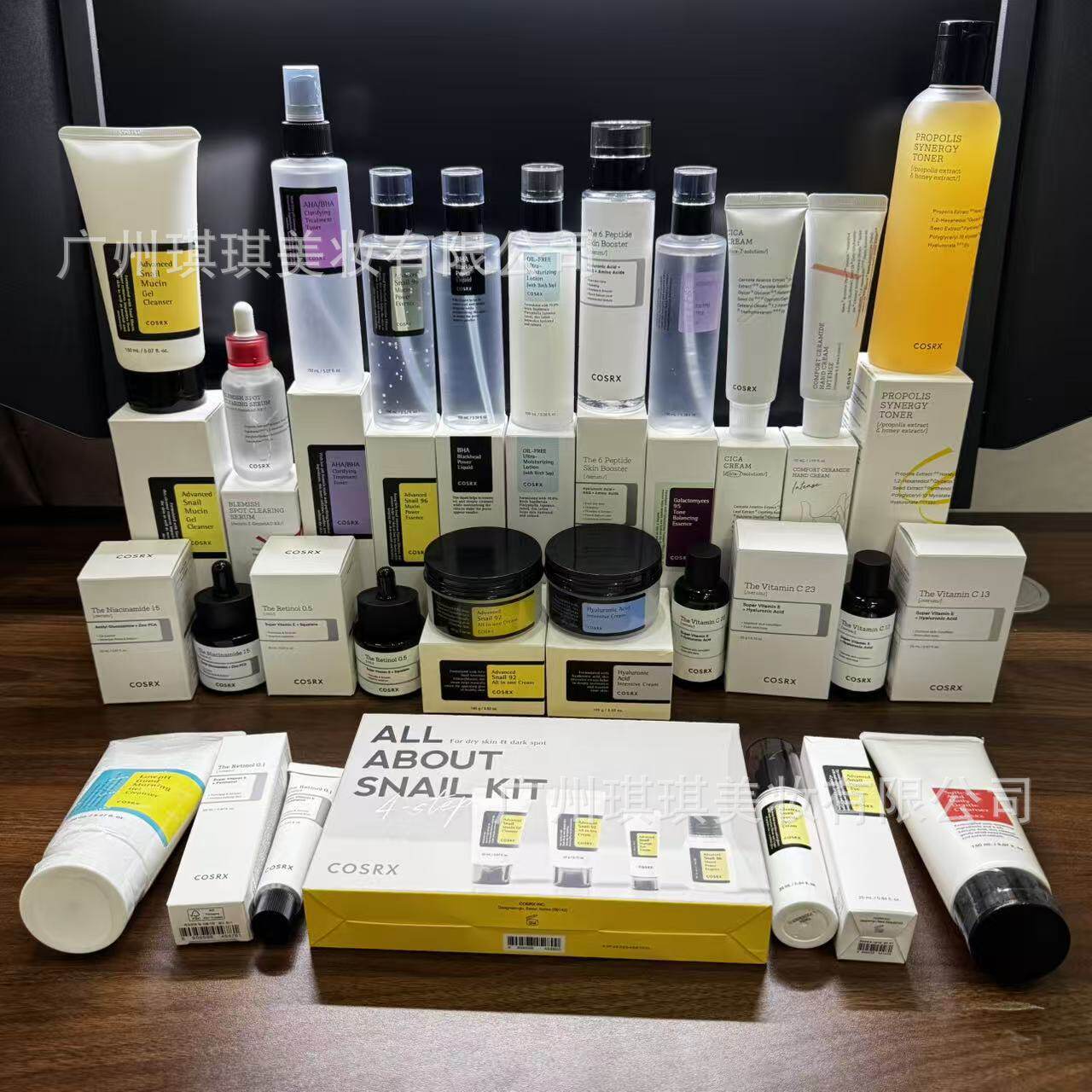 跨境COSRX系列蜗牛精华透明质面霜血清果酸水胜肽蜗牛洗面奶眼霜