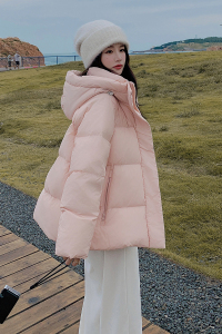 现货 冬季粉色连帽短款棉衣2C032 867 P175 K258图片