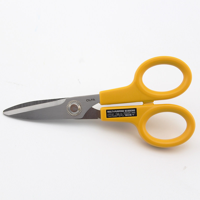 olfa包邮防滑scs-1电线锯齿剪刀