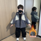 男童秋冬冲锋衣加厚外套2026新款 男孩三合一户外 风衣潮儿童秋冬季