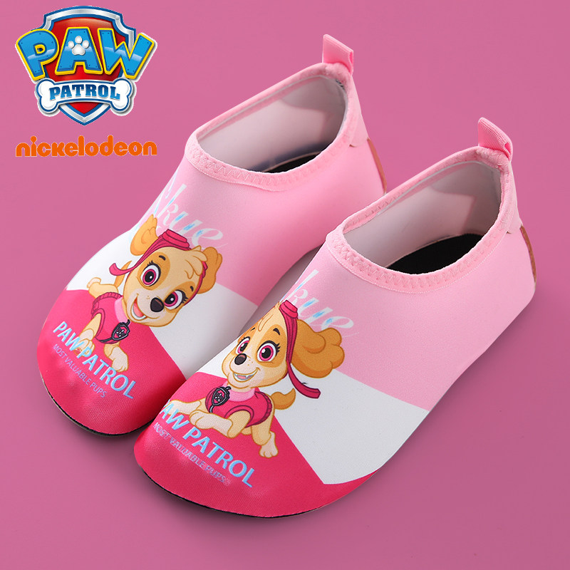 汪汪队沙滩鞋女童潜水家居鞋儿童涉水游泳袜赤足男宝宝软底地板鞋