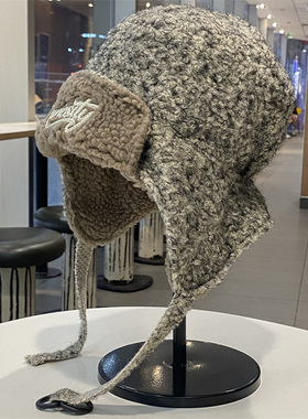 毛绒保暖雷锋帽男女冬季防风防寒东北护耳帽百搭显脸小加厚风雪帽