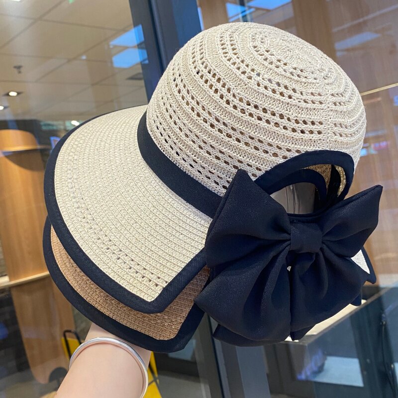 新款蝴蝶结渔夫帽女夏季休闲百搭