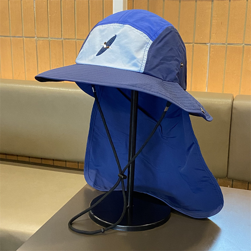 夏季薄款披肩护脖遮阳帽速干男女
