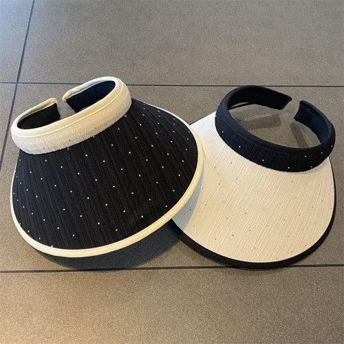 水钻空顶遮阳帽优雅出游发箍帽