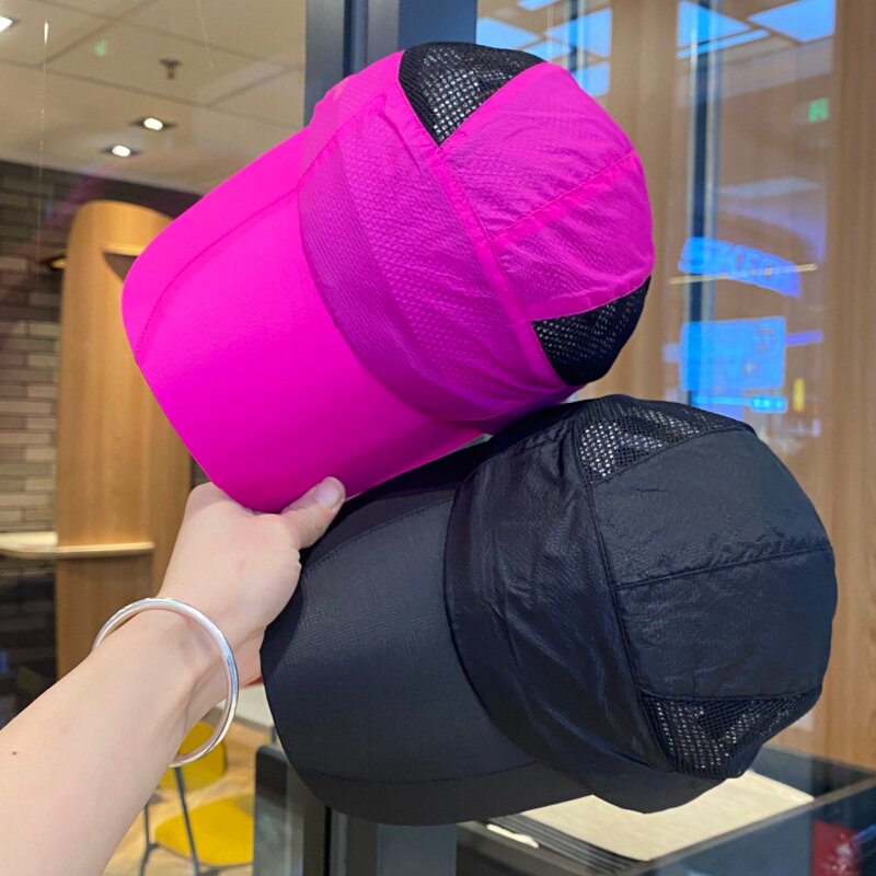 轻薄速干网眼棒球帽子男女夏季户外休闲跑步百搭鸭舌帽防晒遮阳帽