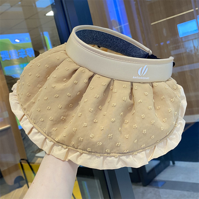 小清新贝壳帽子女夏季大檐空顶帽