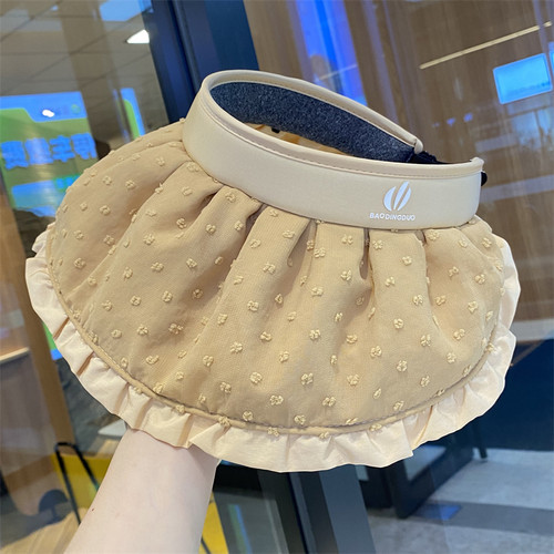 小清新贝壳帽子女夏季大檐空顶帽
