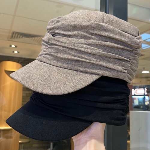 复古百搭褶皱马术帽女春夏季出游