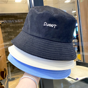 双面戴防晒帽男女春夏季 户外遮阳帽休闲百搭渔夫帽显脸小素颜盆帽
