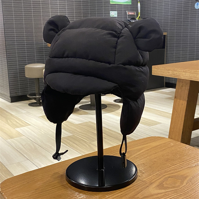 秋冬季新款轻盈羽绒棉雷锋帽子女