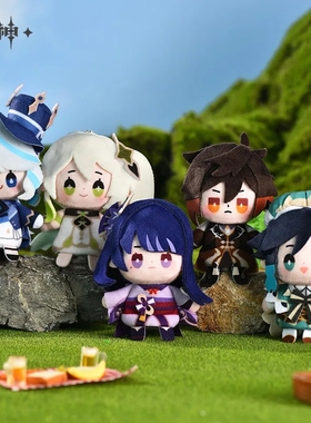 正版现货原神周边指偶挂件毛绒芙宁娜温迪钟离纳西妲雷电雨中嬉乐