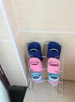 欧式铁艺鞋架 铁艺拖鞋架 棉拖鞋挂架 铁艺室内拖鞋架 浴室拖鞋架