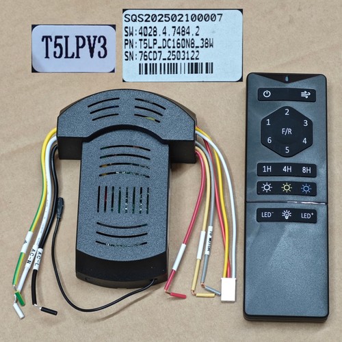 T5LPV3六档变频风扇灯控制器吊扇灯隐形风扇遥控器灯具驱动器电源